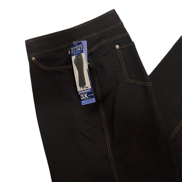 Nygard Slim Straight Leg tall plus size 3X - Picture 3 of 5